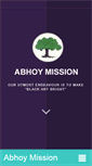 Mobile Screenshot of abhoymission.org
