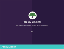 Tablet Screenshot of abhoymission.org